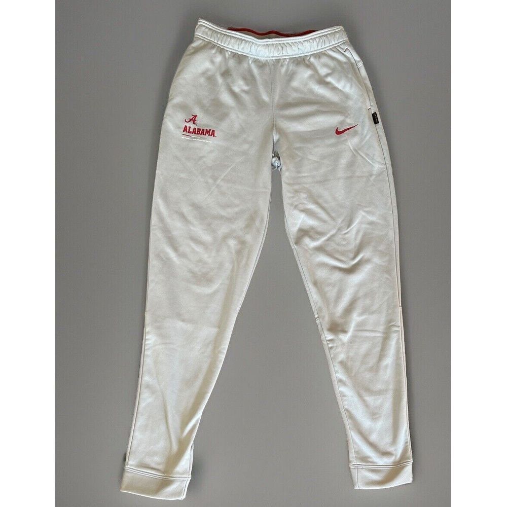 Alabama Crimson Tide Nike Sideline Therma-Fit Performance Pants - Silver Small